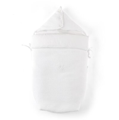 Voetenzak - gewafeld - Cotton Cotton white