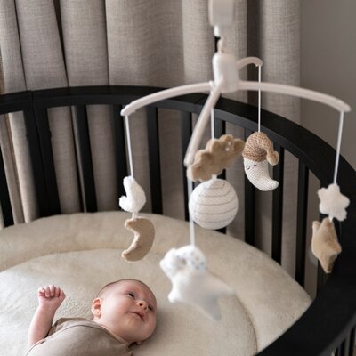 Boxkleed Cozy - Ø90 cm Warm linen