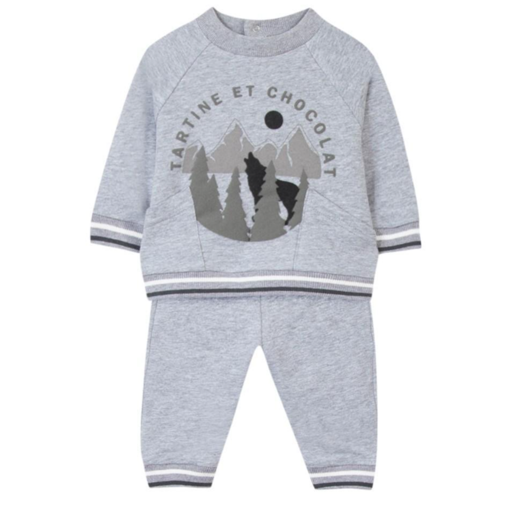 Jogging 2-delig sweater en broek Grijs
