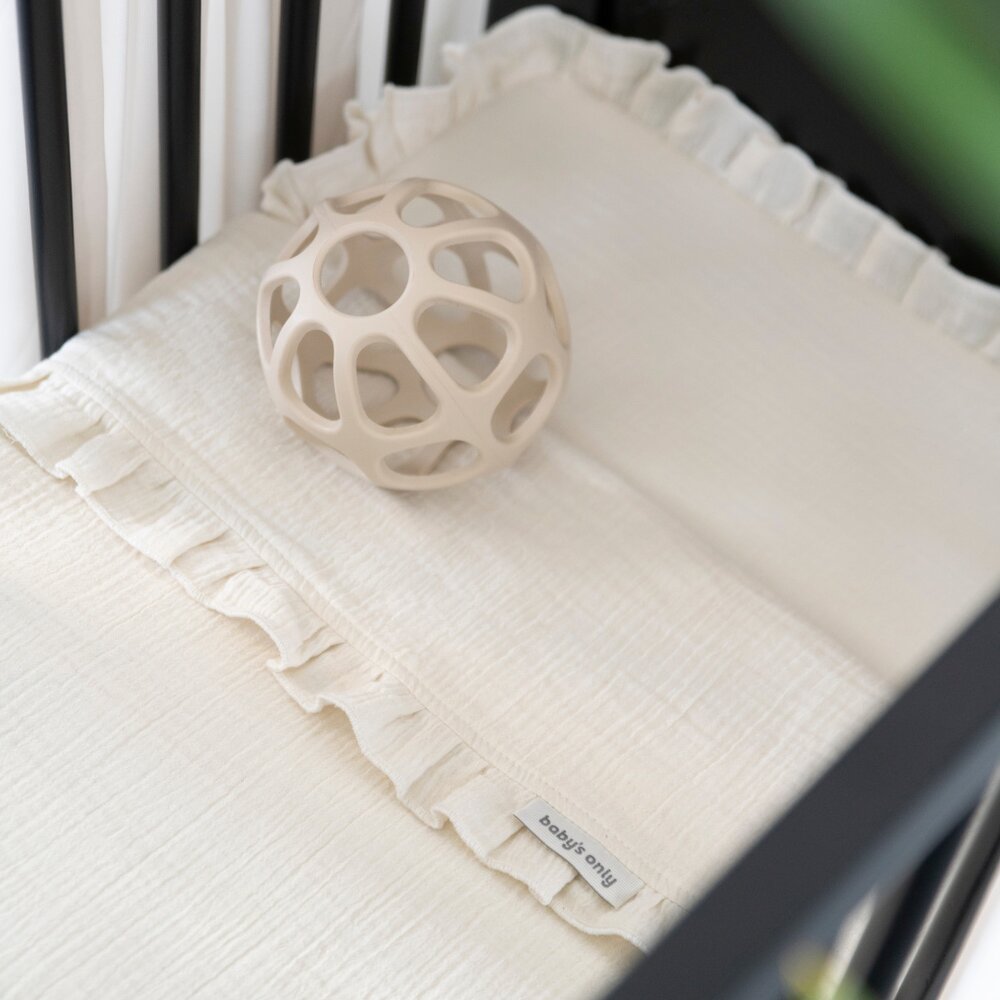 Hoeslaken Calm 40x80 warm linen