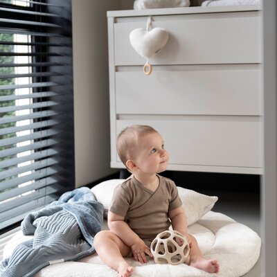 Boxkleed Cozy - Ø90 cm Warm linen