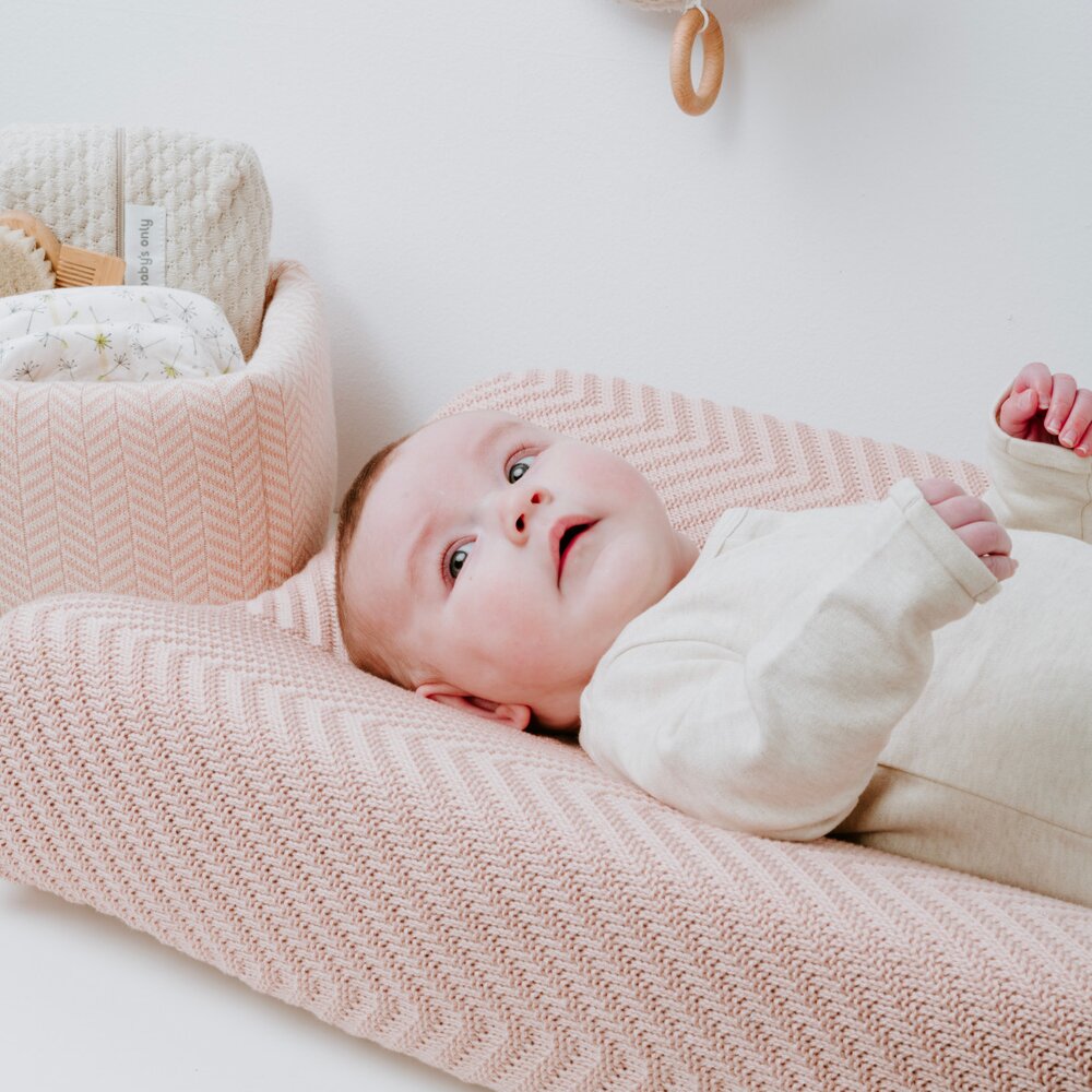 Aankleedkussenhoes Grace - 45x70 Blush