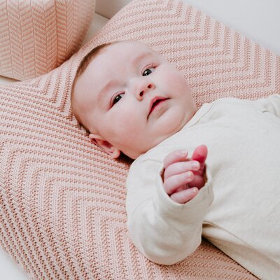 Aankleedkussenhoes Grace - 45x70 Blush