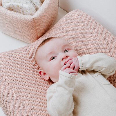 Aankleedkussenhoes Grace - 45x70 Blush