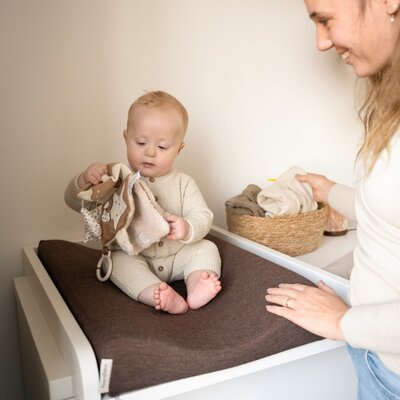 Aankleedkussenhoes Merino Fine Meadow Taupe