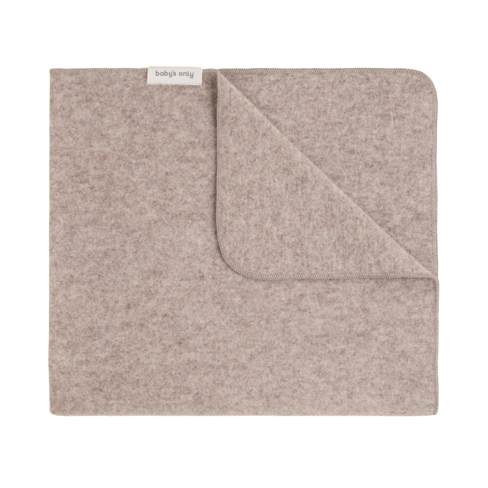 Ledikantdeken Merino Brushed Meadow Sand