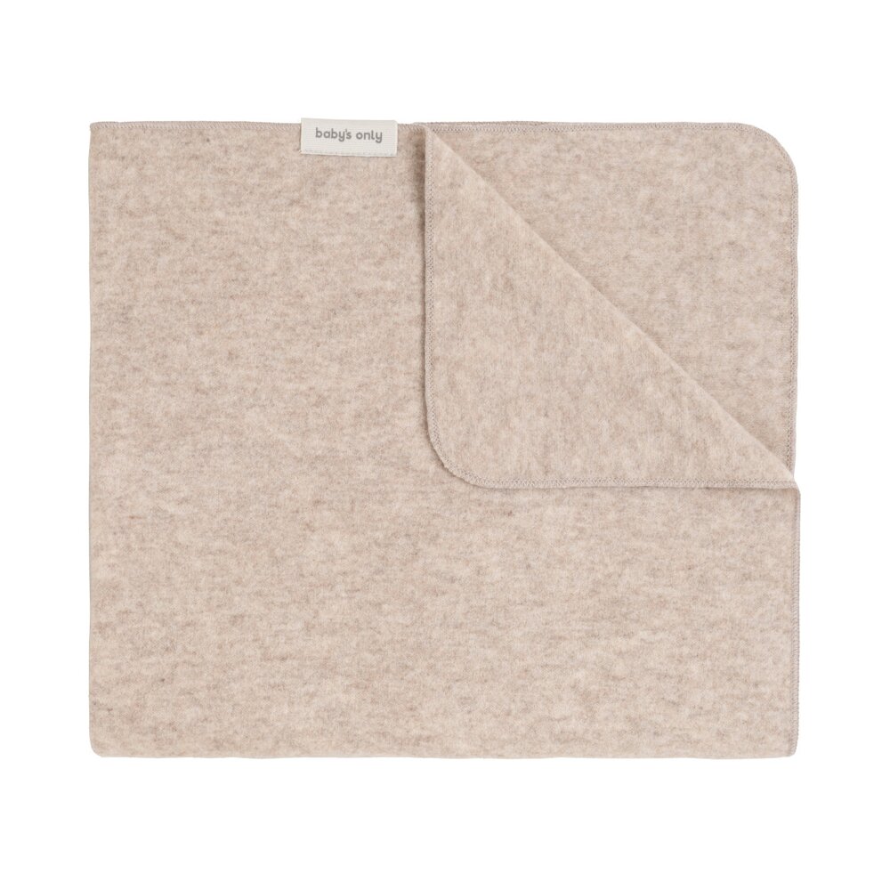 Ledikantdeken Merino Brushed Meadow Ecru