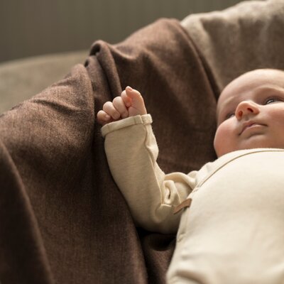 Ledikantdeken Merino Fine Meadow Taupe