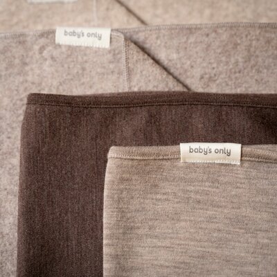 Ledikantdeken Merino Fine Meadow Taupe