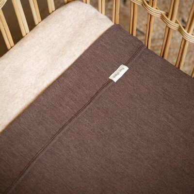 Ledikantdeken Merino Fine Meadow Taupe