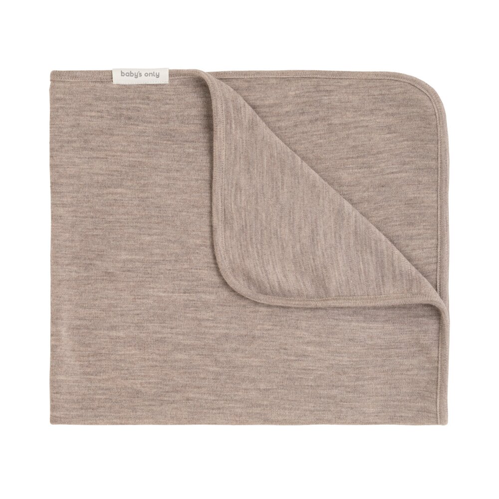 Ledikantdeken Merino Fine Meadow Sand