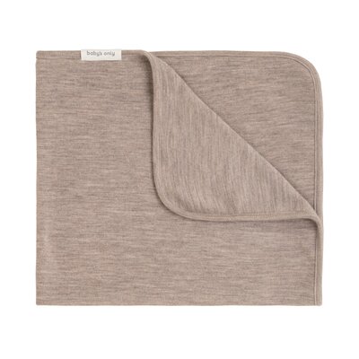 Ledikantdeken Merino Fine Meadow Sand