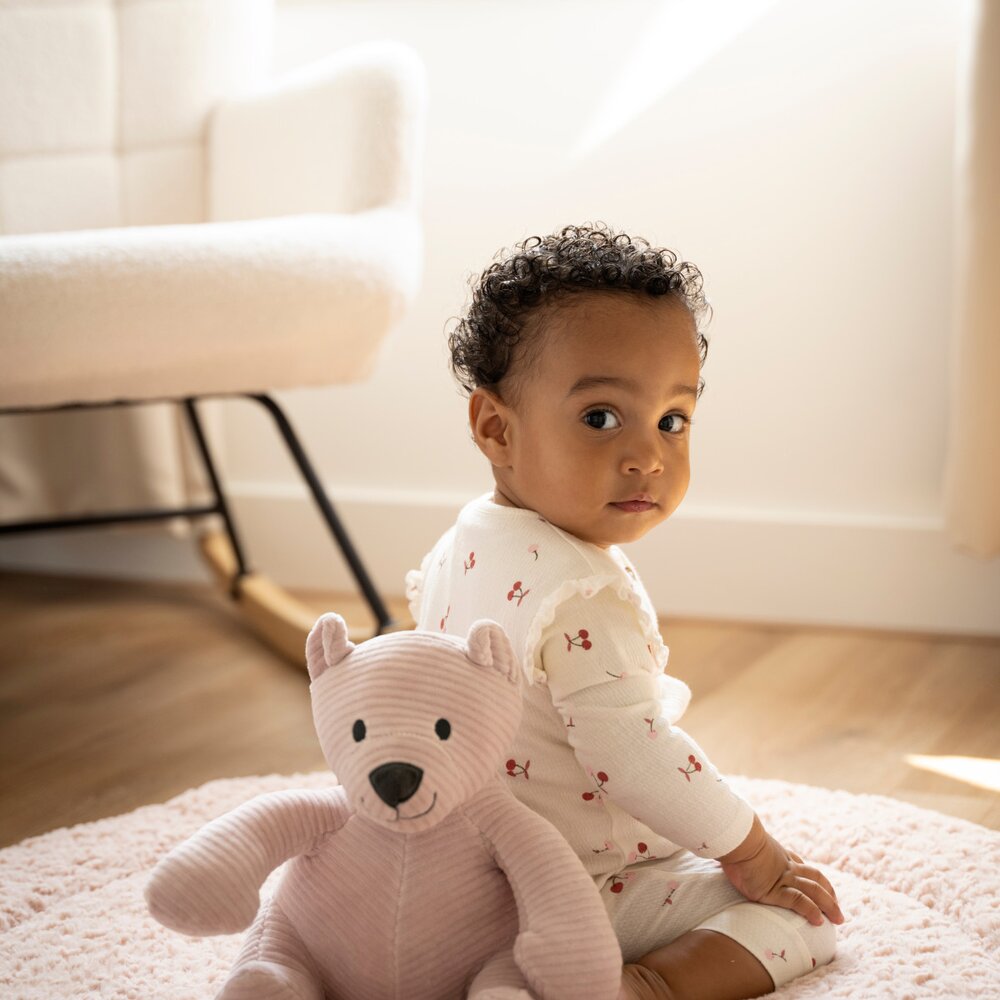 Boxkleed Snow - Ø90 cm Oud roze