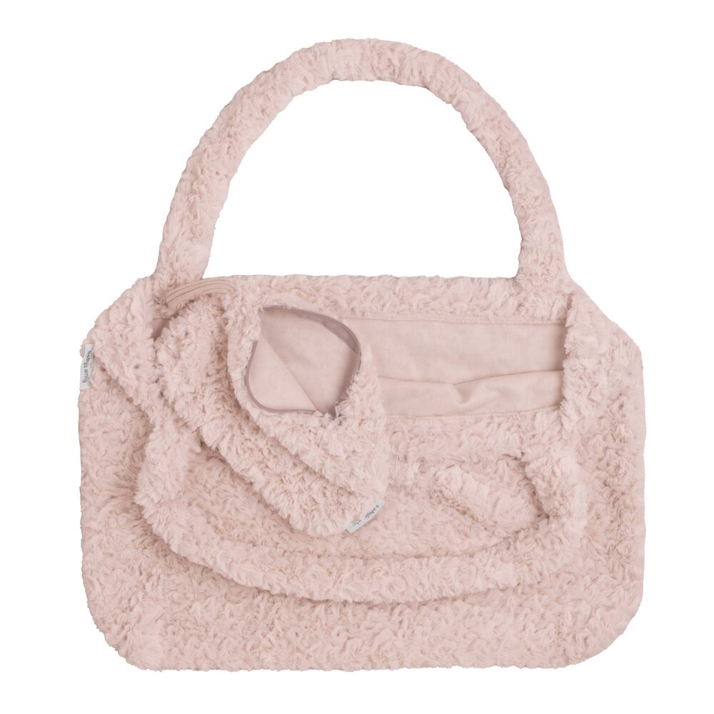 Mombag met etui Snow oud roze