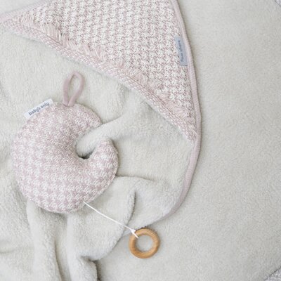 Wikkeldeken Happiness oud roze/ecru