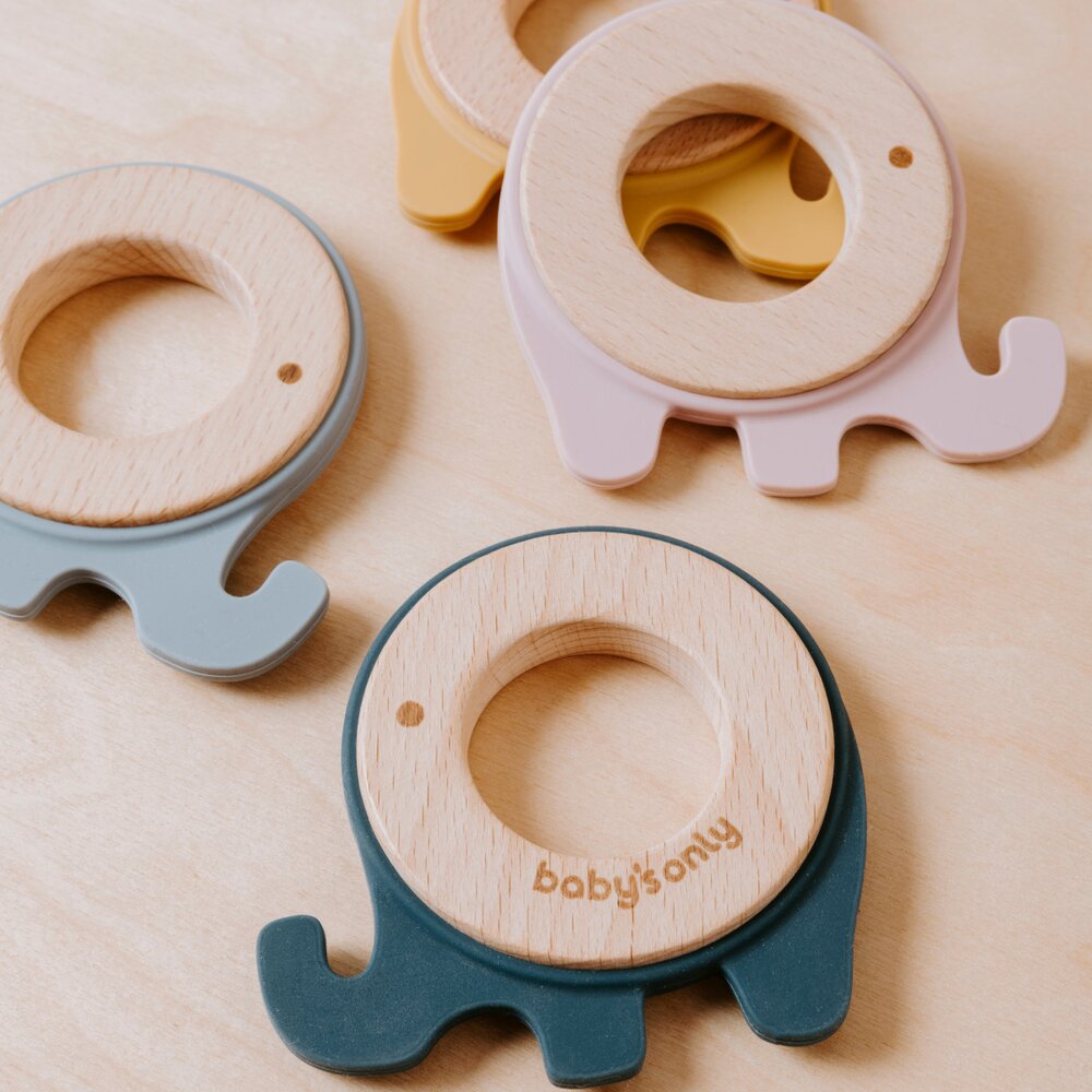 Bijtring olifant Grijs