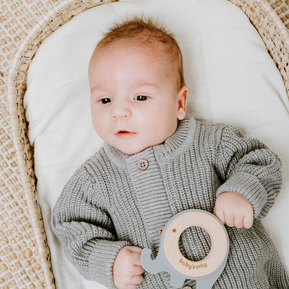 Bijtring olifant Grijs