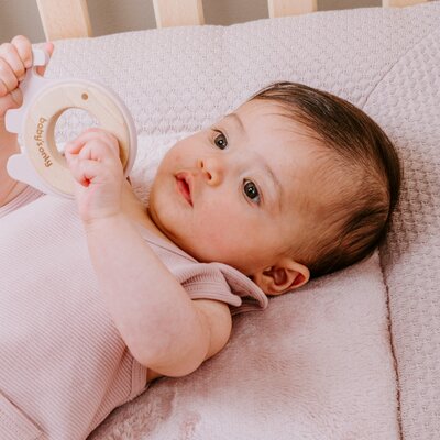 Bijtring olifant Oud roze