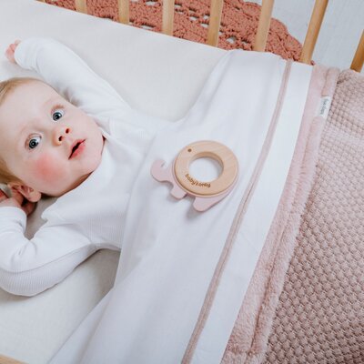 Bijtring olifant Oud roze