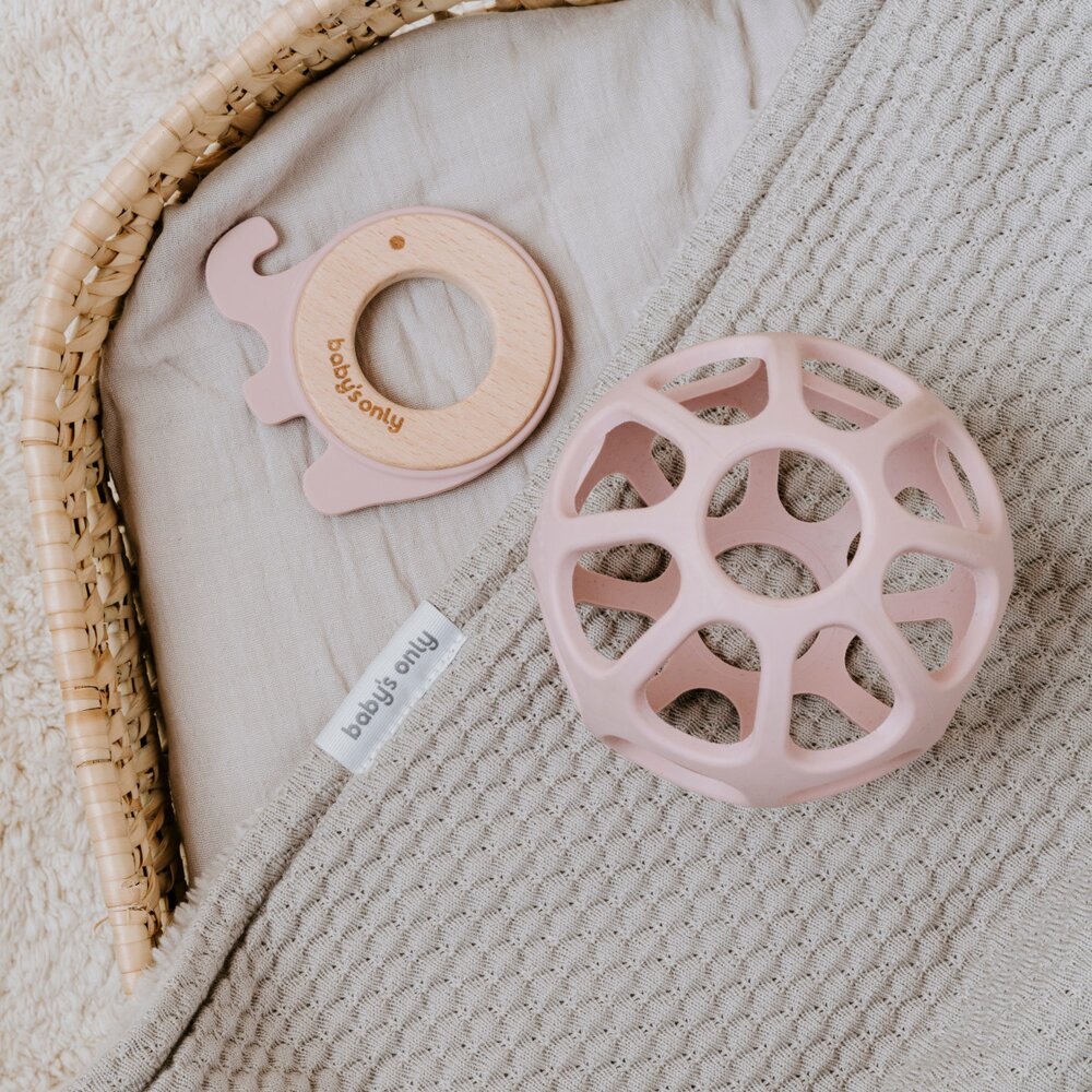 Bijtring olifant Oud roze