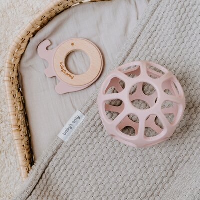 Bijtring olifant Oud roze