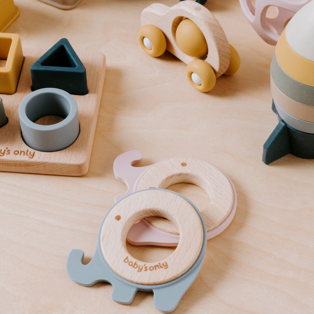 Bijtring olifant Grijs