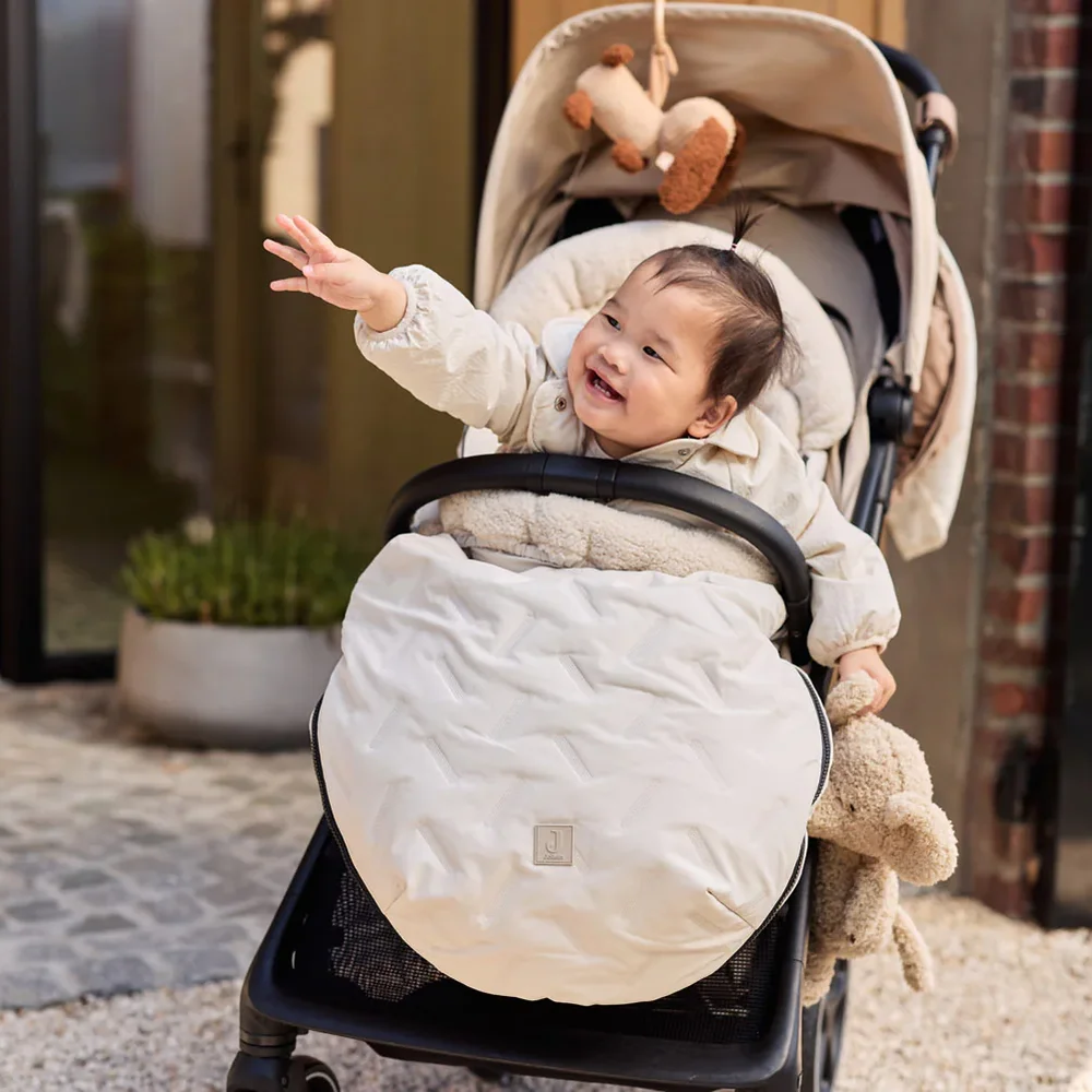 Voetenzak buggy/kinderwagen Embossed Sand