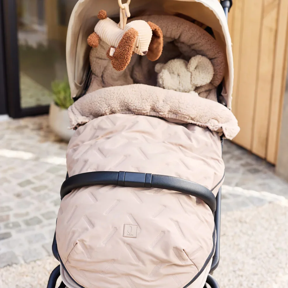 Voetenzak buggy/kinderwagen Embossed Milky Coffee
