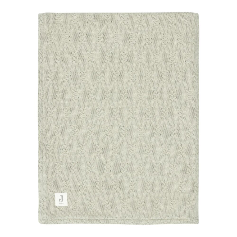 Deken Ledikant 100x150cm Grain Knit - Velvet Olive Green