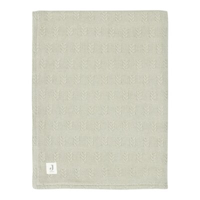 Deken Ledikant 100x150cm Grain Knit - Velvet Olive Green