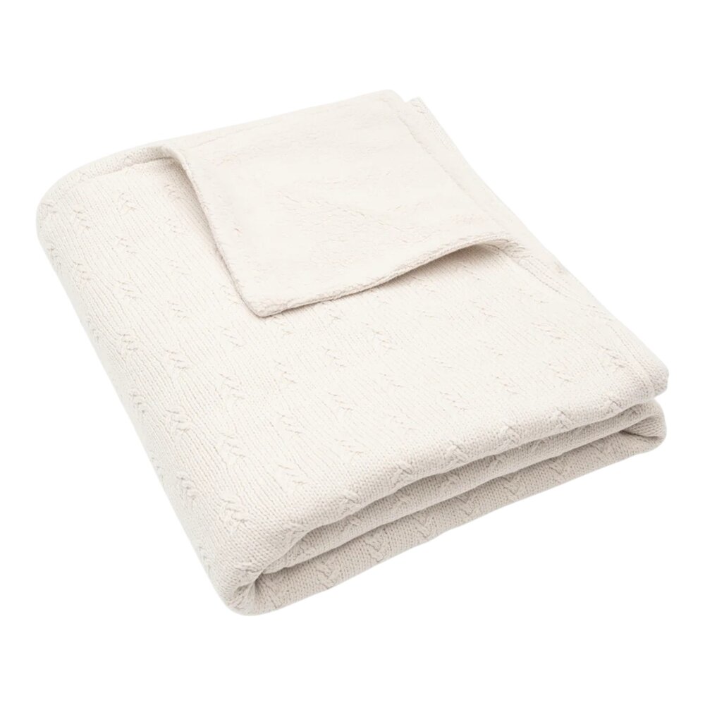 Deken Ledikant 100x150cm Grain Knit - Velvet Oatmeal Deken Ledikant 100x150cm Grain Knit - Velvet Oatmeal