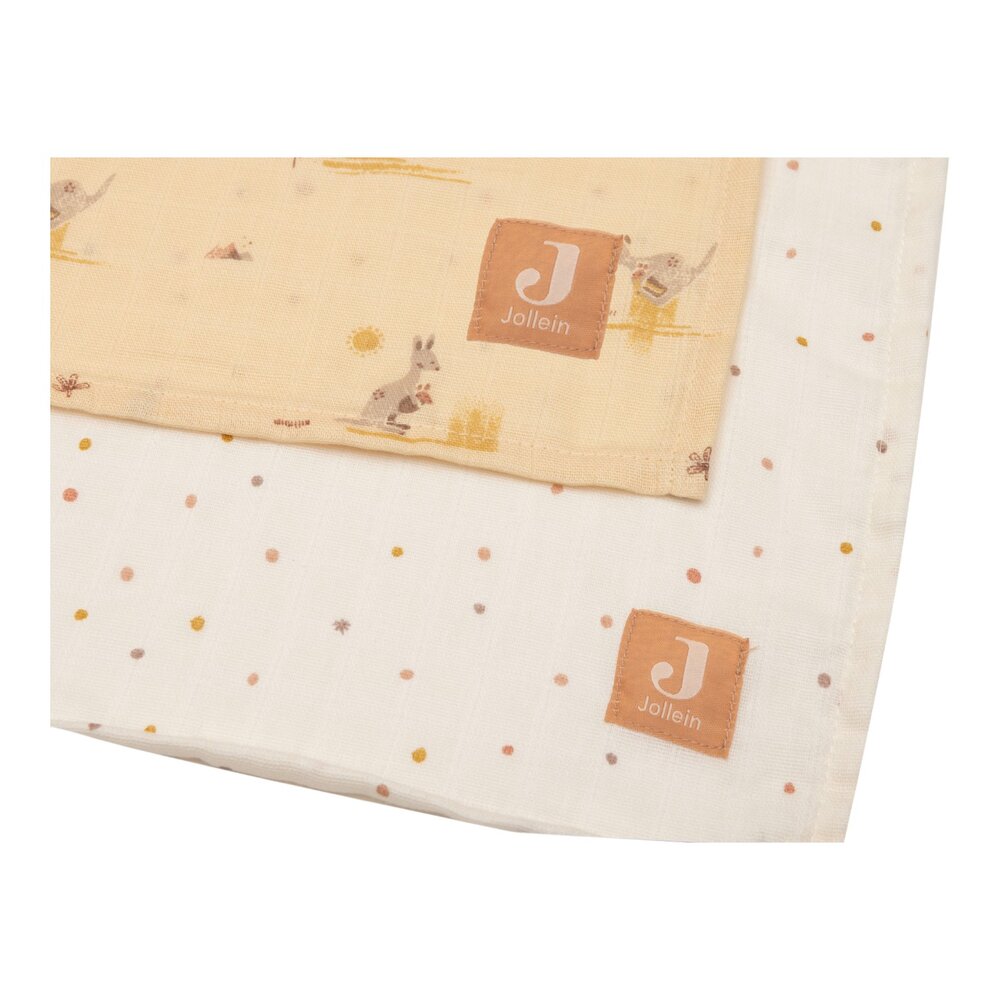 Hydrofiele Doek Large 115x115cm - Kangaroots - 2 Stuks