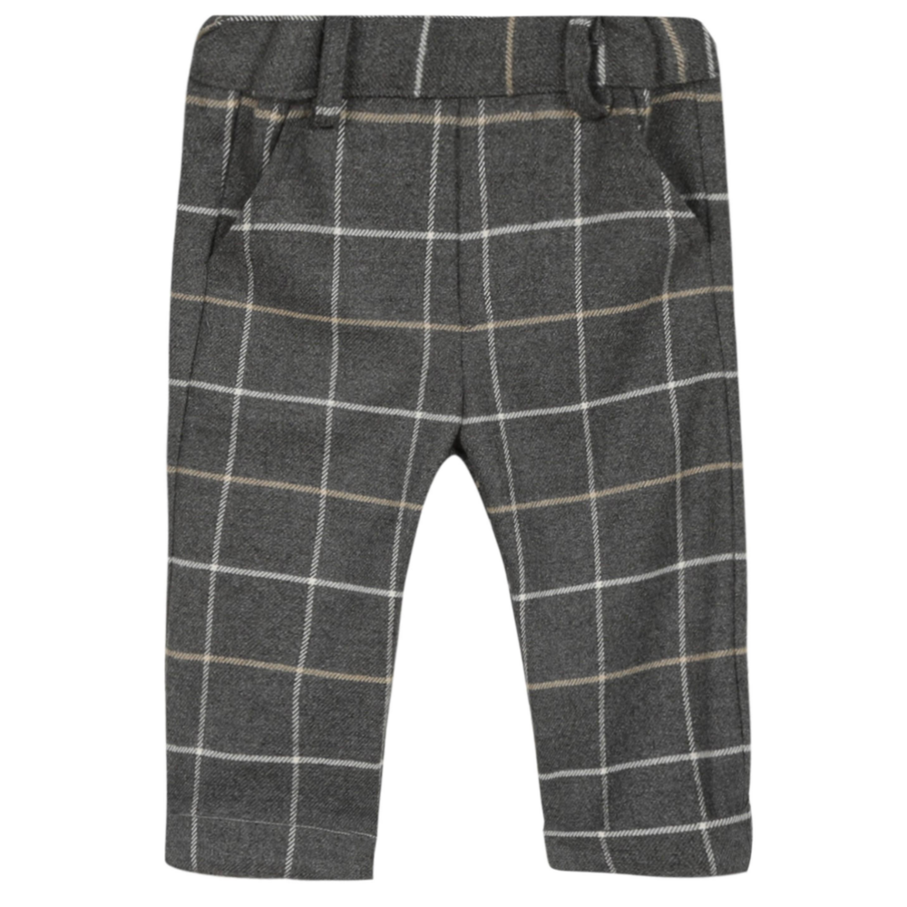 Broek grijs geruit Grijs