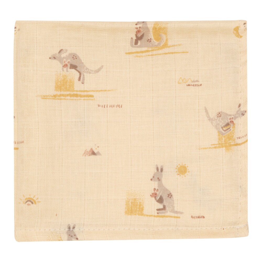 Hydrofiel Monddoekje 31x31cm - Kangaroots - 3 Stuks