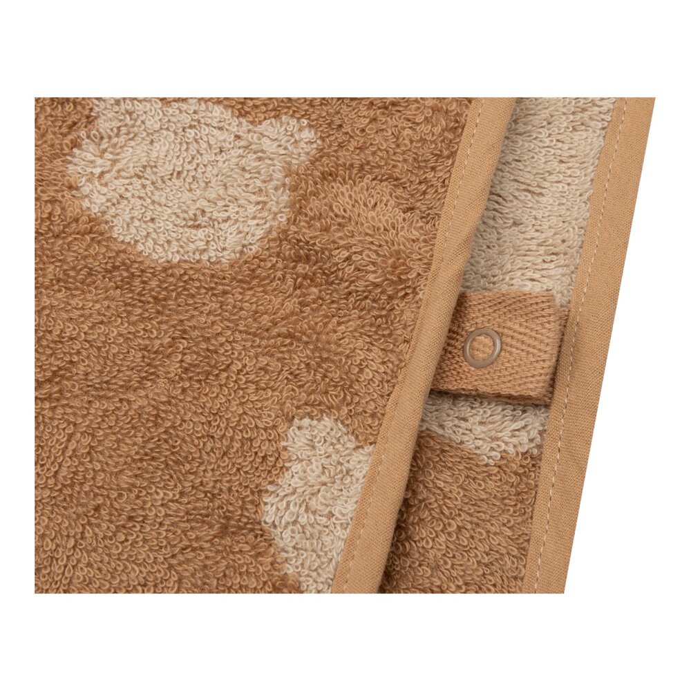 Badponcho Badstof Jacquard Reversible - Teddy Bear
