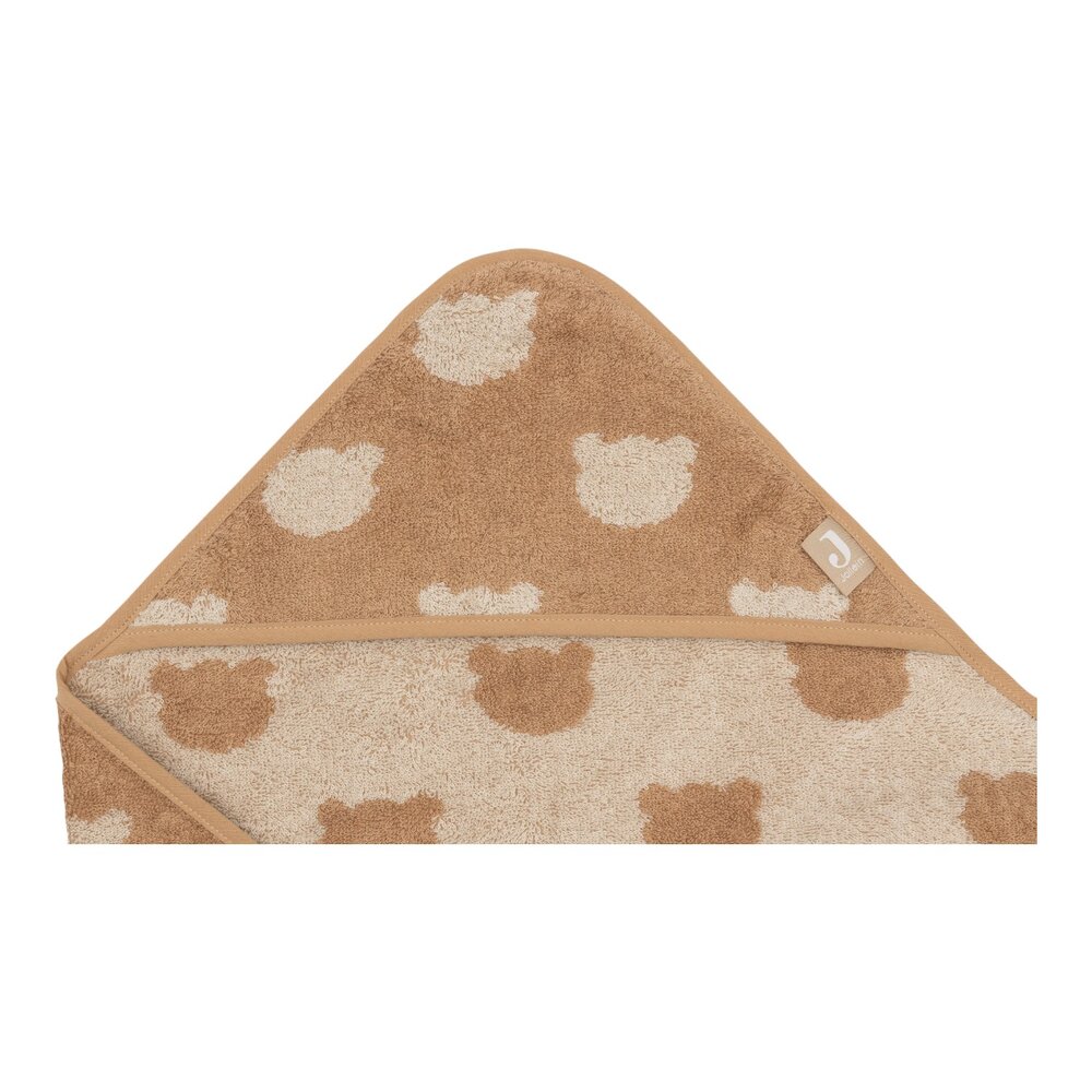 Badcape Badstof 75x75cm Jacquard - Teddy Bear Badcape Badstof 75x75cm Jacquard - Teddy Bear