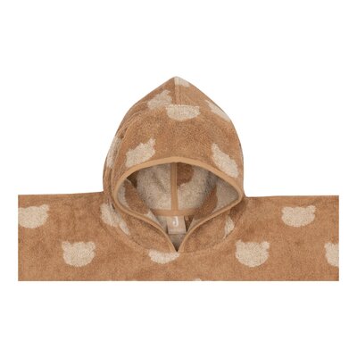 Badponcho Badstof Jacquard Reversible - Teddy Bear