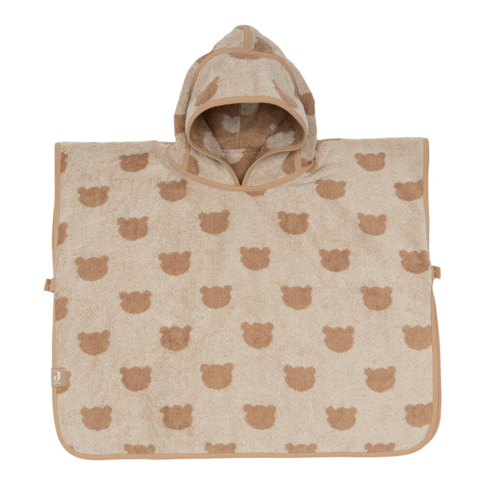 Badponcho Badstof Jacquard Reversible - Teddy Bear