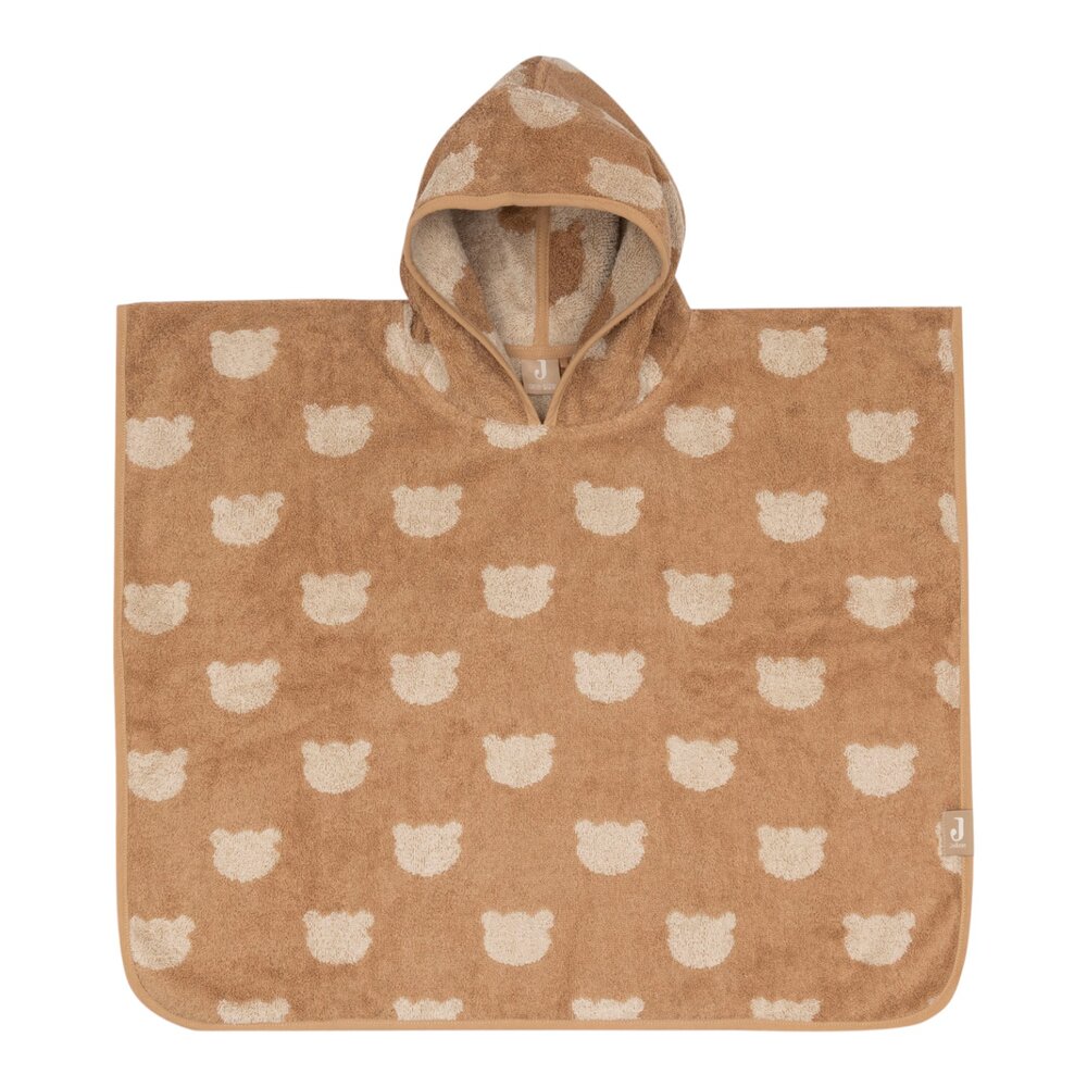 Badponcho Badstof Jacquard Reversible - Teddy Bear