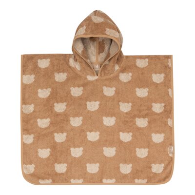Badponcho Badstof Jacquard Reversible - Teddy Bear