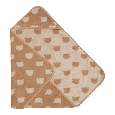 Badcape Badstof 75x75cm Jacquard - Teddy Bear Badcape Badstof 75x75cm Jacquard - Teddy Bear