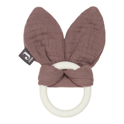 Bijtring Siliconen Bunny Ears Chestnut