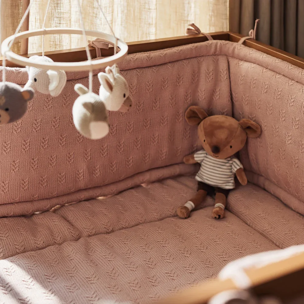 Boxkleed 75x95cm Grain Knit Wild Rose