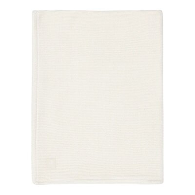 Deken Ledikant 100x150cm Basic Knit - Fleece Ivory/Coral