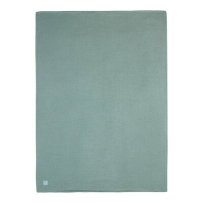 Deken Ledikant 100x150cm Basic Knit Forest Green Deken Ledikant 100x150cm Basic Knit Forest Green