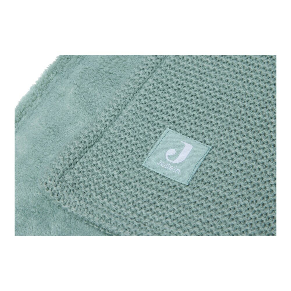 Deken Ledikant 100x150cm Basic Knit Forest Green Deken Ledikant 100x150cm Basic Knit Forest Green