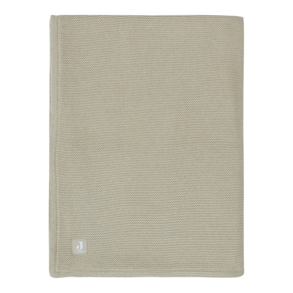 Deken Ledikant 100x150cm Basic Knit Olive Green Deken Ledikant 100x150cm Basic Knit Olive Green