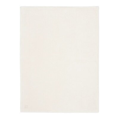 Deken Ledikant 100x150cm Basic Knit - Fleece Ivory/Coral