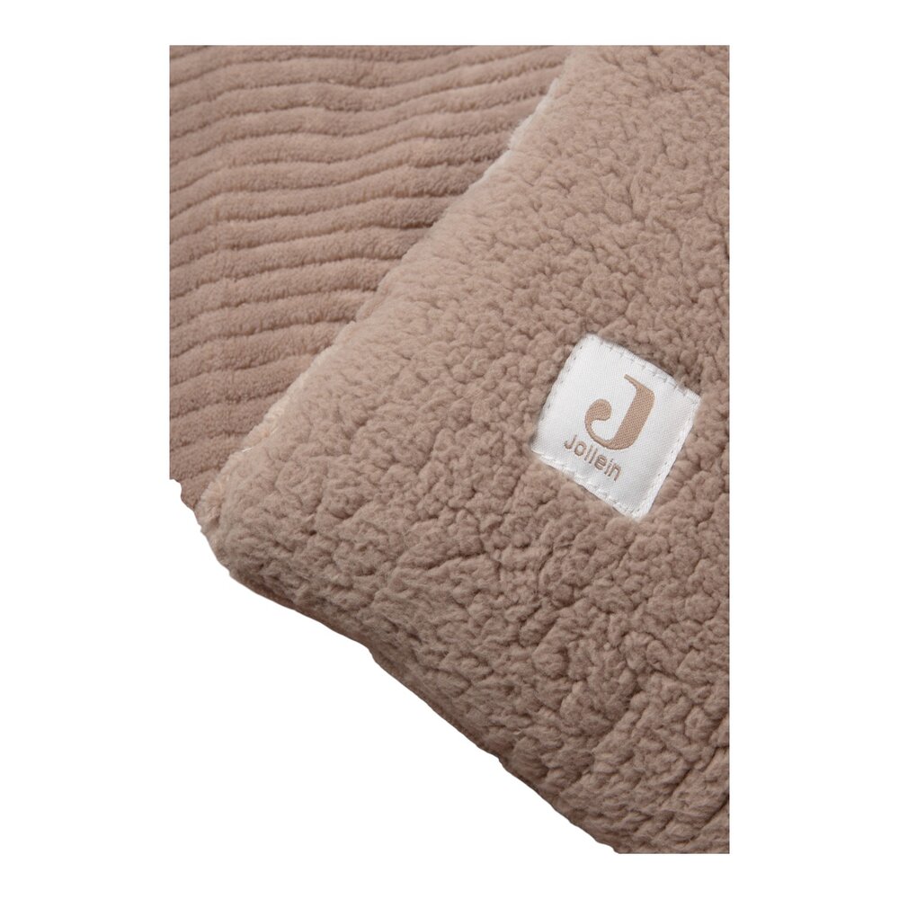 Boxkleed 100x100cm Cloudy Rib Milky Coffee