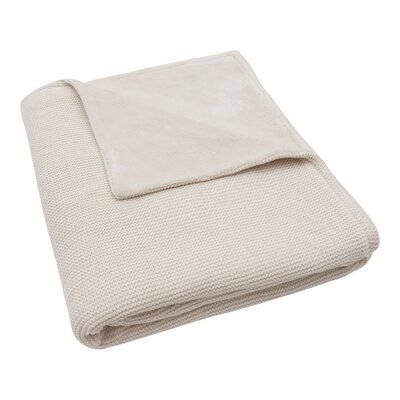 Deken Ledikant 100x150cm Basic Knit - Velvet Oatmeal Deken Ledikant 100x150cm Basic Knit - Velvet Oatmeal